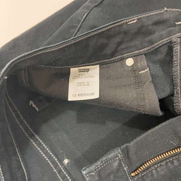 Levi's 545 Low Bootcut Jeans Women's Size 12M (31 x 30) Black Mid Rise - Picture 10 of 11